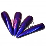 Pigment mirror chrome effect pentru Gel UV sau Acril, CE05 + 1 aplicator Purple-Blue Pigment mirror chrome effect pentru Gel UV sau Acril, CE05 + 1 aplicator Purple-Blue